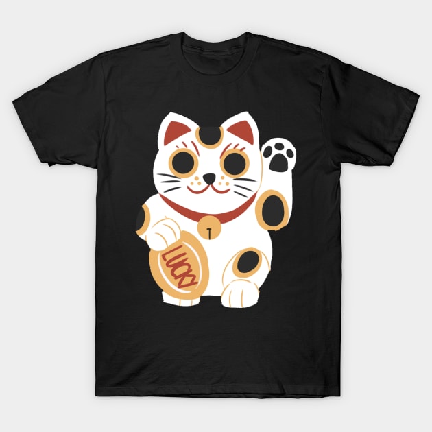 Lucky Cat T-Shirt by Merrilisle